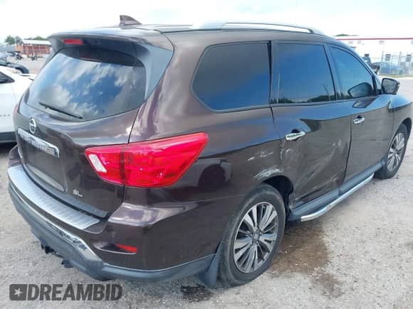 2019 Nissan Pathfinder SL with VIN 5N1DR2MN3KC581063, listed as a IAAI auction lot 42311710 with 142,252 mi miles and . Bid and sale history available at DreamBid. Image 4.