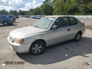 2002 Hyundai Accent GS z VIN KMHCG35C62U170660, wystawiony jako Copart lot #49396344 z przebiegiem 145 942 mil mil oraz Szkoda całkowita • Salvage title. Historia ofert i sprzedaży dostępna na DreamBid. Obrazek 1.