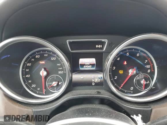 2019 Mercedes-Benz GLS 550 with VIN 4JGDF7DE1KB185693, listed as a Copart auction lot 48807845 with 69,060 mi miles and Salvage title. Bid and sale history available at DreamBid. Image 9.