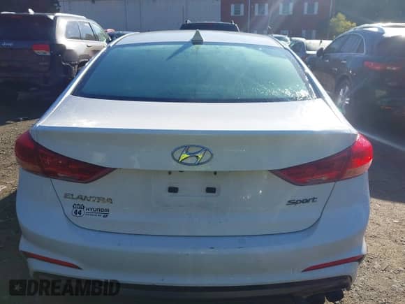 2017 Hyundai Elantra Sport with VIN KMHD04LB3HU355962, listed as a IAAI auction lot 43106508 with 152,587 mi miles and . Bid and sale history available at DreamBid. Image 17.
