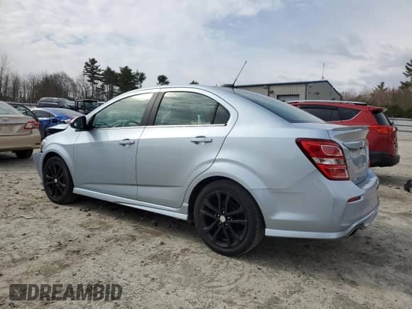 2017 Chevrolet Sonic LT with VIN 1G1JD5SBXH4171498, listed as a Copart auction lot 45558755 with 88,423 mi miles and Non repairable. Bid and sale history available at DreamBid. Image 2.