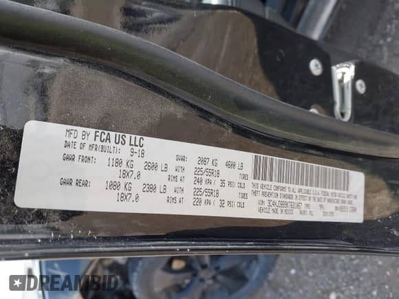 2019 Jeep Compass Latitude с VIN 3C4NJDBB9KT631067, выставлен на аукционе IAAI как лот 43156049 с пробегом 127 713 миль миль и . История ставок и продаж доступна на DreamBid. Изображение 9.