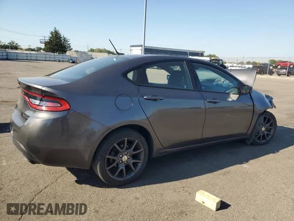 2016 Dodge Dart SXT with VIN 1C3CDFBB7GD507780, listed as a Copart auction lot 80470435 with Not provided miles and Salvage title. Bid and sale history available at DreamBid. Image 3.