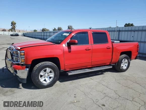 2015 Chevrolet Silverado 1500 LT with VIN 3GCPCREC9FG136726, listed as a Copart auction lot 71115305 with 37,077 mi miles and Salvage title. Bid and sale history available at DreamBid. Image 1.