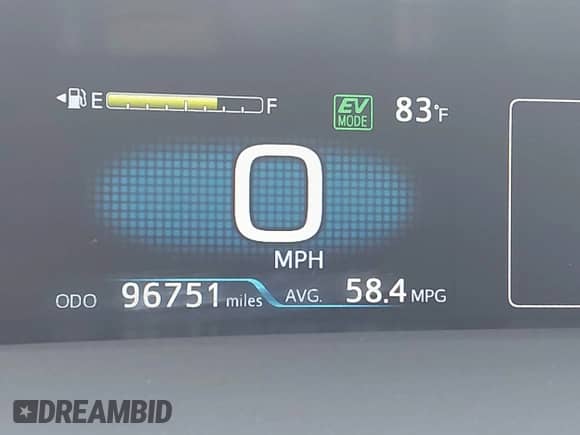 2021 Toyota Prius XLE with VIN JTDKAMFP6M3194992, listed as a IAAI auction lot 43311948 with 96,751 mi miles and . Bid and sale history available at DreamBid. Image 16.