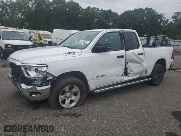 2023 Ram 1500 Big Horn with VIN 1C6SRFBT8PN535560, listed as a Copart auction lot 67933905 with 50,488 mi miles and Non repairable. Bid and sale history available at DreamBid. Image 1.