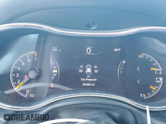 2016 Jeep Grand Cherokee 75th Anniversary with VIN 1C4RJEAG4GC392731, listed as a Copart auction lot 89472715 with 90,466 mi miles and Salvage title. Bid and sale history available at DreamBid. Image 9.