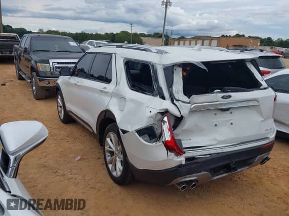 2023 Ford Explorer Platinum z VIN 1FM5K8HC4PGA49809, wystawiony jako IAAI lot #43385276 z przebiegiem 34 159 mil mil oraz . Historia ofert i sprzedaży dostępna na DreamBid. Obrazek 3.