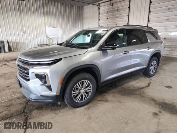2025 Chevrolet Traverse FWD LT с VIN 1GNERGRS4SJ221940, выставлен на аукционе Copart как лот 84368285 с пробегом 1 931 миль миль и Списание • Salvage title. История ставок и продаж доступна на DreamBid. Изображение 1.