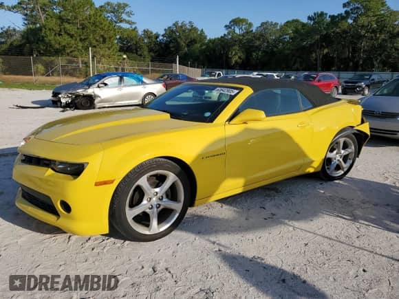 2015 Chevrolet Camaro LT с VIN 2G1FF3D39F9289420, выставлен на аукционе Copart как лот 63642905 с пробегом 54 308 миль миль и Списание • Salvage title. История ставок и продаж доступна на DreamBid. Изображение 1.