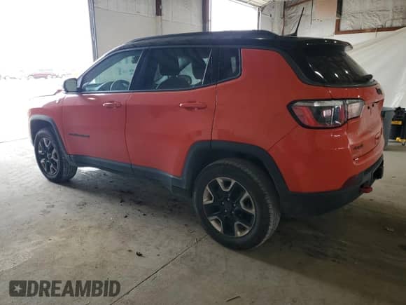 2017 Jeep Compass Trailhawk with VIN 3C4NJDDB0HT667042, listed as a Copart auction lot 71969535 with 75,429 mi miles and Salvage title. Bid and sale history available at DreamBid. Image 2.
