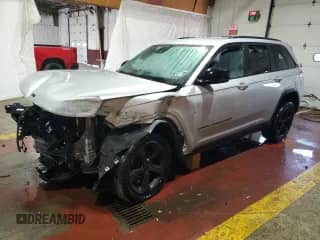 2023 Jeep Grand Cherokee Altitude with VIN 1C4RJGAGXPC580018, listed as a Copart auction lot 54586195 with Not provided miles and Salvage title. Bid and sale history available at DreamBid. Image 1.