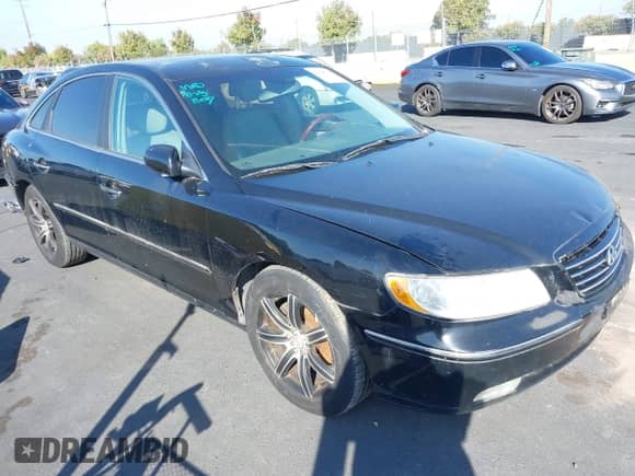 2007 Hyundai Azera SE with VIN KMHFC46F07A217603, listed as a IAAI auction lot 43498713 with 227,044 mi miles and . Bid and sale history available at DreamBid. Image 1.