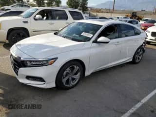 2018 Honda Accord EX z VIN 1HGCV1F44JA241541, wystawiony jako Copart lot #82659055 z przebiegiem 80 362 mil mil oraz Szkoda całkowita • Salvage title. Historia ofert i sprzedaży dostępna na DreamBid. Obrazek 1.