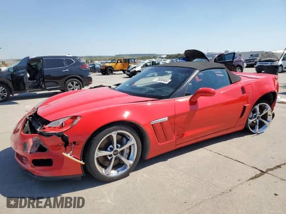 2012 Chevrolet Corvette Z16 Grand Sport 3LT with VIN 1G1YW3DW1C5102716, listed as a Copart auction lot 73830404 with 64,514 mi miles and Salvage title. Bid and sale history available at DreamBid. Image 1.