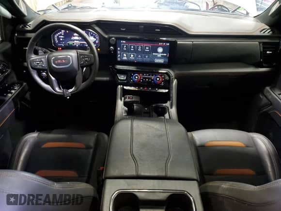 2024 GMC Sierra 1500 AT4 with VIN 1GTUUEEL4RZ284781, listed as a Copart auction lot 64094315 with 16,412 mi miles and Salvage title. Bid and sale history available at DreamBid. Image 8.