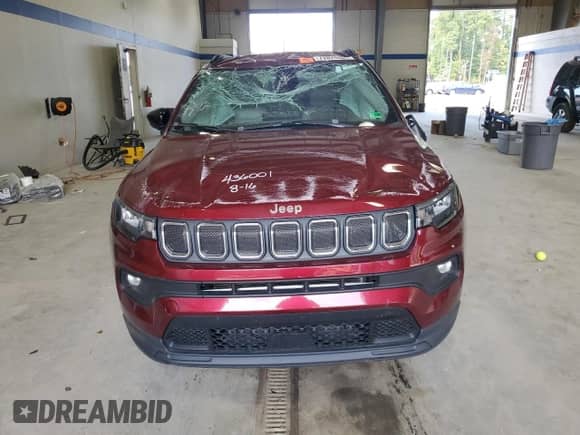 2022 Jeep Compass Latitude с VIN 3C4NJCBB2NT187450, выставлен на аукционе Copart как лот 72029485 с пробегом 61 172 миль миль и Списание • Salvage title. История ставок и продаж доступна на DreamBid. Изображение 5.