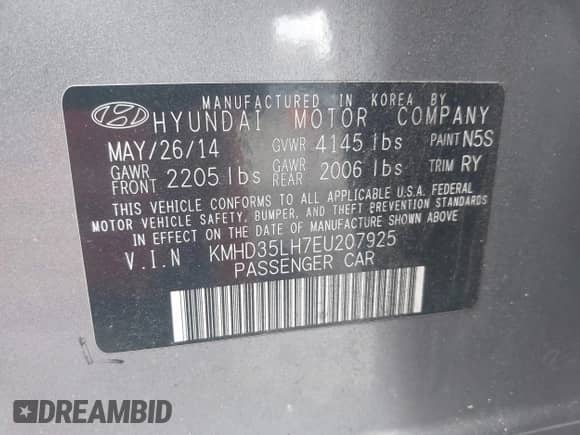 2014 Hyundai Elantra с VIN KMHD35LH7EU207925, выставлен на аукционе IAAI как лот 43229292 с пробегом 129 655 миль миль и . История ставок и продаж доступна на DreamBid. Изображение 9.