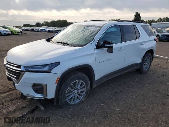 2023 Chevrolet Traverse LT z VIN 1GNERHKW1PJ102558, wystawiony jako Copart lot #71447135 z przebiegiem 48 337 mil mil oraz Szkoda całkowita • Salvage title. Historia ofert i sprzedaży dostępna na DreamBid. Obrazek 1.