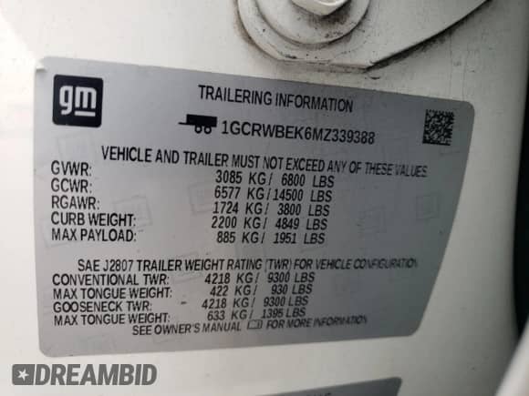 2021 Chevrolet Silverado 1500 Custom with VIN 1GCRWBEK6MZ339388, listed as a Copart auction lot 65214035 with 90,012 mi miles and Salvage title. Bid and sale history available at DreamBid. Image 12.