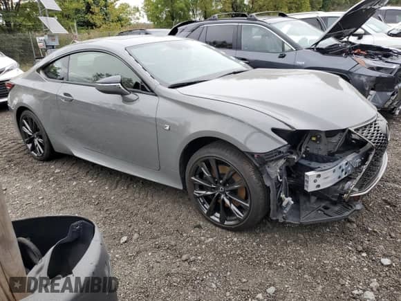 2023 Lexus RC 350 F Sport z VIN JTHGZ5DC5P5012310, wystawiony jako Copart lot #89293805 z przebiegiem 2 658 mil mil oraz Szkoda całkowita • Salvage title. Historia ofert i sprzedaży dostępna na DreamBid. Obrazek 4.