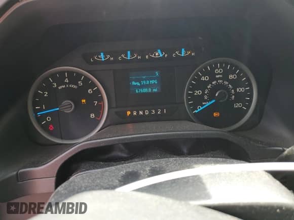 2017 Ford F-150 XL with VIN 1FTEX1E86HFA57978, listed as a Copart auction lot 68430015 with 67,608 mi miles and Salvage title. Bid and sale history available at DreamBid. Image 9.