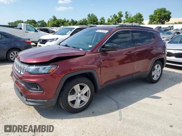 2022 Jeep Compass Altitude с VIN 3C4NJCBB1NT140152, выставлен на аукционе Copart как лот 63710165 с пробегом 51 256 миль миль и Чистый • Clean title. История ставок и продаж доступна на DreamBid. Изображение 1.
