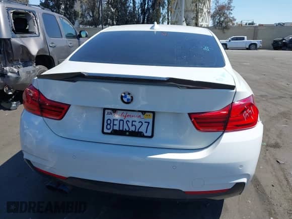 2019 BMW 4 Series 430i with VIN WBA4W3C55KAF91660, listed as a IAAI auction lot 41824102 with 92,858 mi miles and . Bid and sale history available at DreamBid. Image 16.