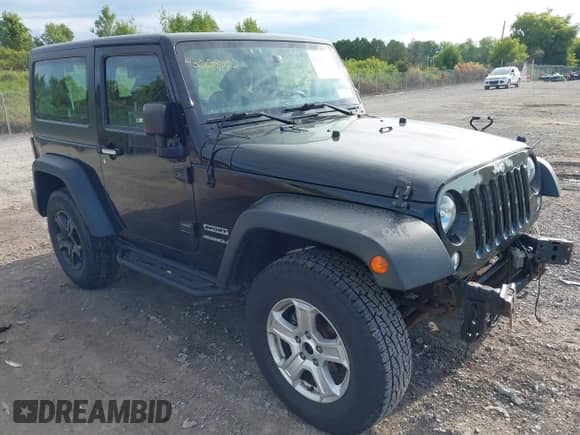 2016 Jeep Wrangler Sport with VIN 1C4AJWAG9GL341065, listed as a IAAI auction lot 43008102 with 121,713 mi miles and . Bid and sale history available at DreamBid. Image 1.