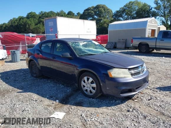 2013 Dodge Avenger SE with VIN 1C3CDZAB4DN638531, listed as a IAAI auction lot 43091142 with 167,701 mi miles and . Bid and sale history available at DreamBid. Image 1.