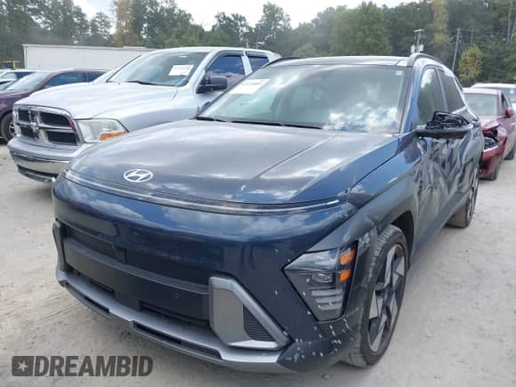 2024 Hyundai Kona Limited с VIN KM8HE3A30RU098592, выставлен на аукционе IAAI как лот 43131869 с пробегом 20 458 миль миль и . История ставок и продаж доступна на DreamBid. Изображение 2.