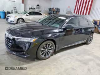 2022 Honda Accord EX-L z VIN 1HGCV1F55NA075173, wystawiony jako Copart lot #70036805 z przebiegiem 57 403 mil mil oraz Szkoda całkowita • Salvage title. Historia ofert i sprzedaży dostępna na DreamBid. Obrazek 1.