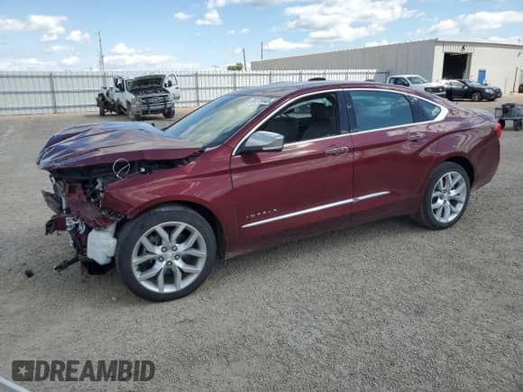 2017 Chevrolet Impala Premier with VIN 2G1145S37H9170783, listed as a Copart auction lot 70279445 with Not provided miles and Salvage title. Bid and sale history available at DreamBid. Image 1.