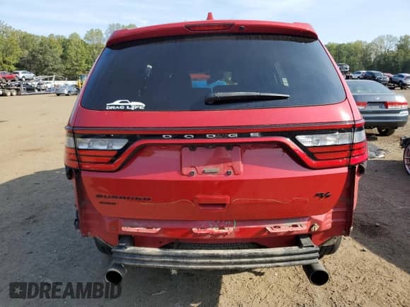 2016 Dodge Durango R/T with VIN 1C4SDJCT8GC486641, listed as a Copart auction lot 81422125 with 126,013 mi miles and Salvage title. Bid and sale history available at DreamBid. Image 6.