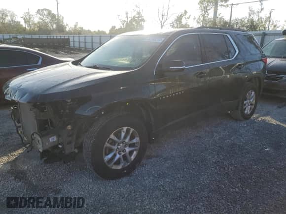 2019 Chevrolet Traverse LT Cloth с VIN 1GNERGKW8KJ105766, выставлен на аукционе Copart как лот 79799274 с пробегом 76 210 миль миль и На запчасти • Non repairable. История ставок и продаж доступна на DreamBid. Изображение 1.