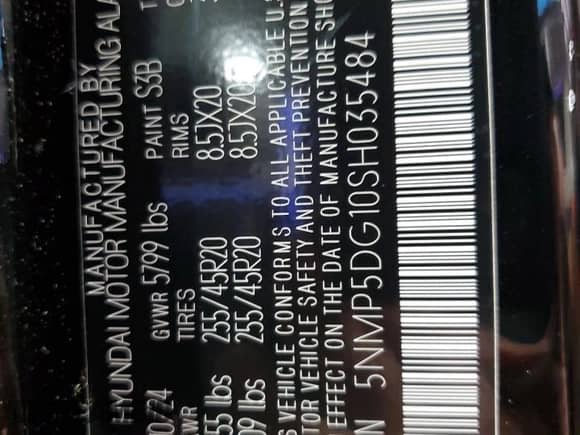 2025 Hyundai Santa Fe Calligraphy с VIN 5NMP5DG10SH035484, выставлен на аукционе Copart как лот 65000065 с пробегом 6 471 миль миль и Списание • Salvage title. История ставок и продаж доступна на DreamBid. Изображение 14.