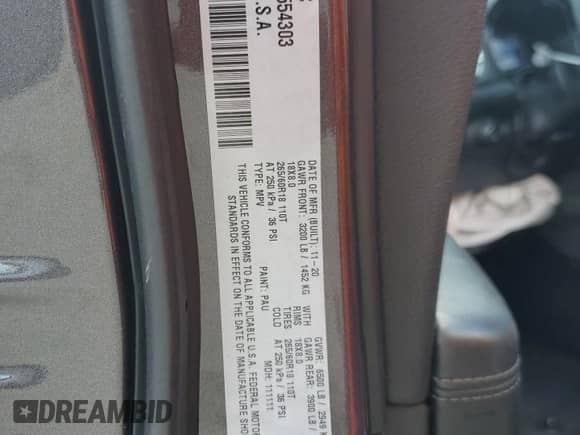 2021 Dodge Durango SXT z VIN 1C4RDHAGXMC554303, wystawiony jako Copart lot #68556305 z przebiegiem 97 207 mil mil oraz Nie do naprawy • Non repairable. Historia ofert i sprzedaży dostępna na DreamBid. Obrazek 13.