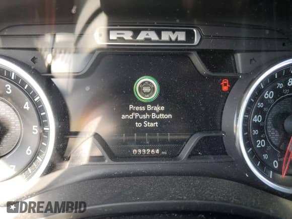 2022 Ram 1500 Big Horn with VIN 1C6RREMT1NN358143, listed as a Copart auction lot 69118595 with 33,264 mi miles and Salvage title. Bid and sale history available at DreamBid. Image 9.