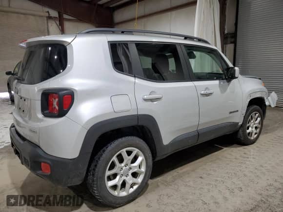 2017 Jeep Renegade Latitude with VIN ZACCJBBBXHPF40014, listed as a Copart auction lot 87248335 with 36,999 mi miles and Salvage title. Bid and sale history available at DreamBid. Image 3.