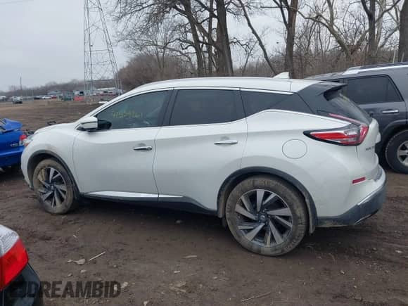 2017 Nissan Murano S with VIN 5N1AZ2MH6HN126489, listed as a IAAI auction lot 41559261 with 81,567 mi miles and . Bid and sale history available at DreamBid. Image 14.
