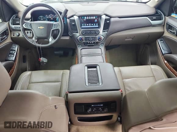 2017 Chevrolet Tahoe Premier with VIN 1GNSKCKC3HR149223, listed as a Copart auction lot 80966165 with 93,190 mi miles and Salvage title. Bid and sale history available at DreamBid. Image 8.