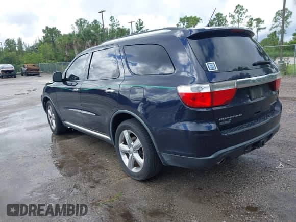 2011 Dodge Durango Citadel with VIN 1D4SD5GT5BC592431, listed as a IAAI auction lot 43409542 with 162,145 mi miles and . Bid and sale history available at DreamBid. Image 3.