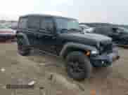 2021 Jeep Wrangler Unlimited Willys Sport with VIN 1C4HJXDG6MW828010, listed as a Copart auction lot 67538545 with 44,259 mi miles and Salvage title. Bid and sale history available at DreamBid. Image 4.