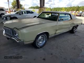 1972 Chevrolet Monte Carlo с VIN 1H57J2L567411, выставлен на аукционе Copart как лот 72465014 с пробегом 83 239 миль миль и Списание • Salvage title. История ставок и продаж доступна на DreamBid. Изображение 1.