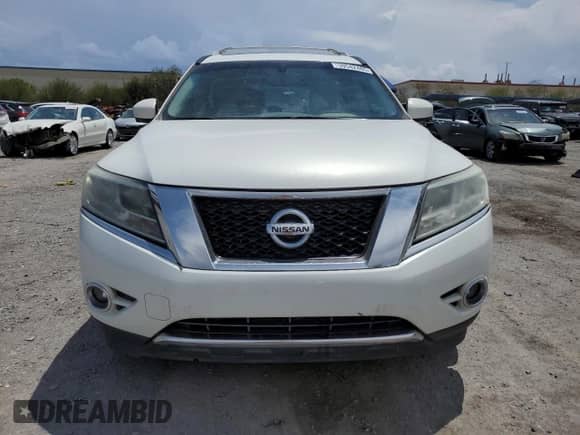 2014 Nissan Pathfinder Platinum Hybrid with VIN 5N1CR2MN2EC635484, listed as a Copart auction lot 59542485 with 163,462 mi miles and Salvage title. Bid and sale history available at DreamBid. Image 5.