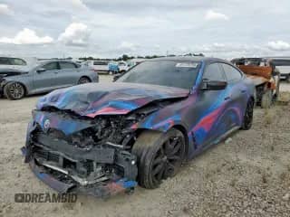 2022 BMW 4 Series M440i xDrive с VIN WBA13AW04NFM16353, выставлен на аукционе Copart как лот 61176795 с пробегом 39 619 миль миль и Списание • Salvage title. История ставок и продаж доступна на DreamBid. Изображение 1.