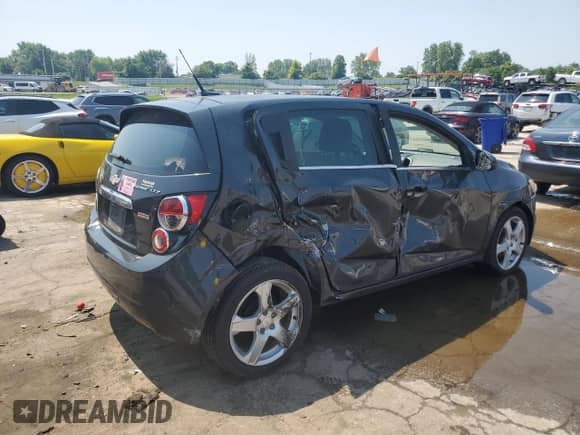 2014 Chevrolet Sonic LTZ with VIN 1G1JE6SB5E4241777, listed as a Copart auction lot 60117705 with 139,287 mi miles and Clean title. Bid and sale history available at DreamBid. Image 3.