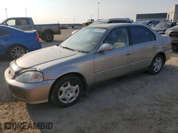 2000 Honda Civic z VIN 2HGEJ6680YH913529, wystawiony jako Copart lot #80510325 z przebiegiem 185 979 mil mil oraz Szkoda całkowita • Salvage title. Historia ofert i sprzedaży dostępna na DreamBid. Obrazek 1.
