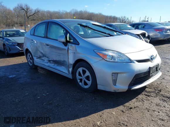 2012 Toyota Prius One with VIN JTDKN3DU8C5465576, listed as a IAAI auction lot 41662792 with 120,319 mi miles and . Bid and sale history available at DreamBid. Image 1.
