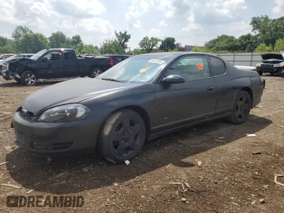 2007 Chevrolet Monte Carlo SS with VIN 2G1WL16C679159686, listed as a Copart auction lot 64812295 with Not provided miles and Clean title. Bid and sale history available at DreamBid. Image 1.